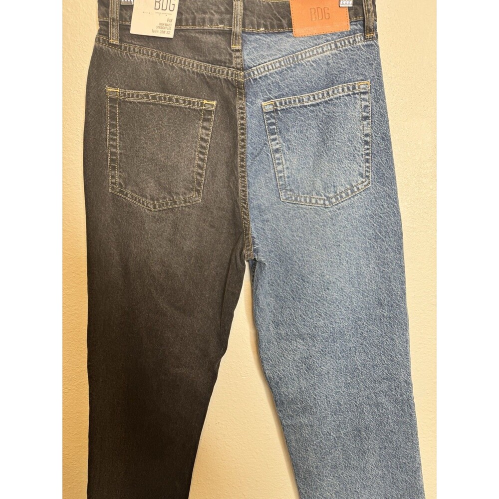 BDG Urban Outfitters Pax Two-Tone Jeans W28 L32 Blue Black Denim NWT - Picture 11 of 16